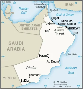 SIMPLE Map of Oman