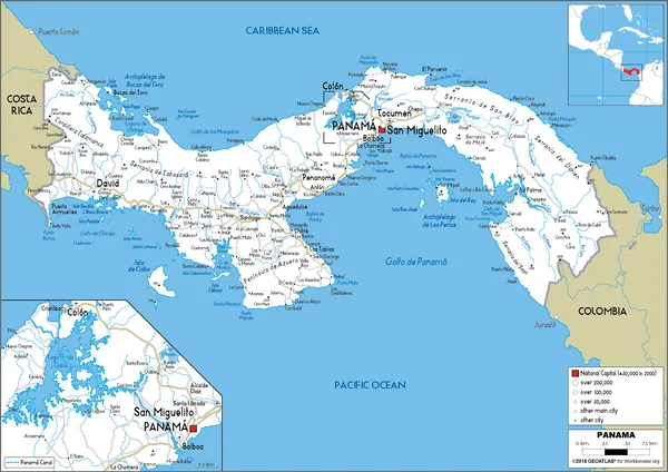 ROAD Map of Panama