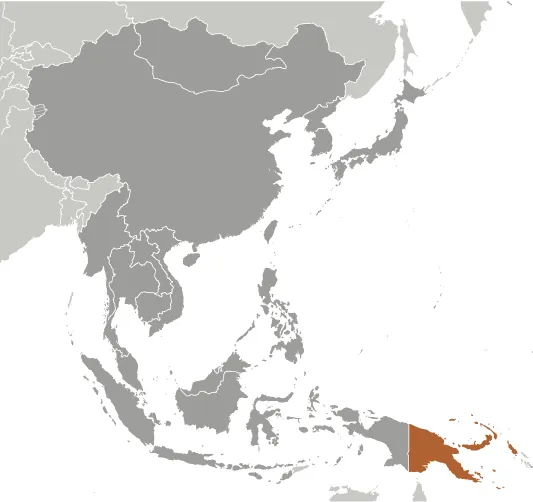 LOCATOR Map of Papua New Guinea
