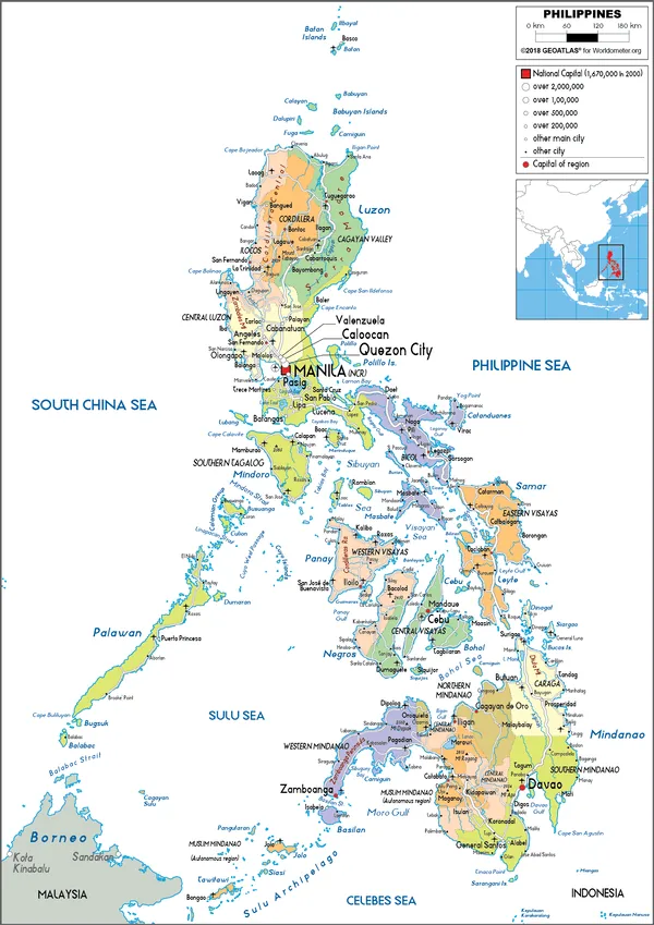 POLITICAL Map of the Philippines
