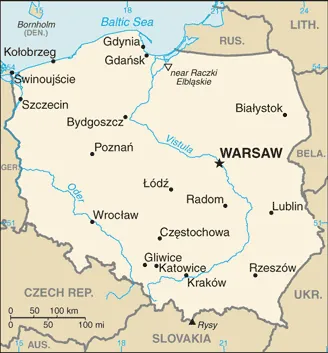 SIMPLE Map of Poland