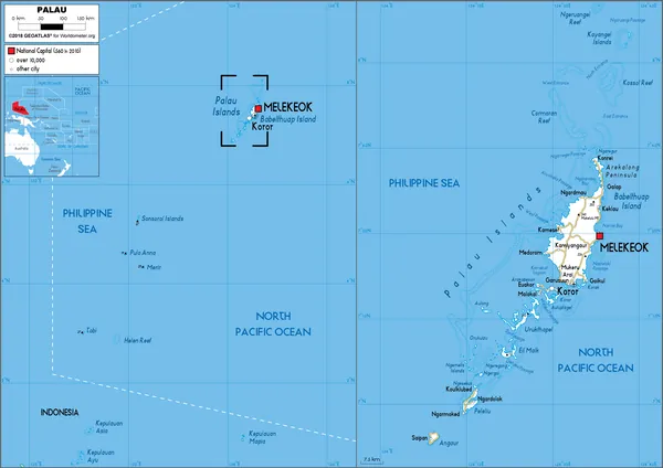 ROAD Map of Palau
