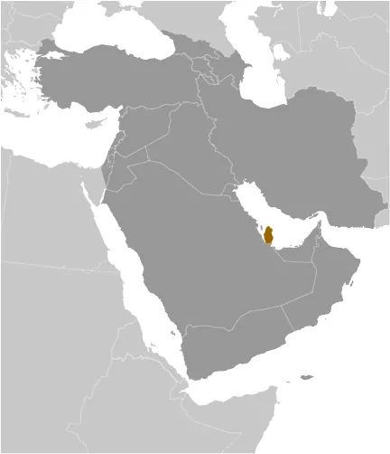 LOCATOR Map of Qatar