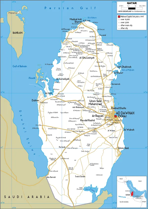 ROAD Map of Qatar