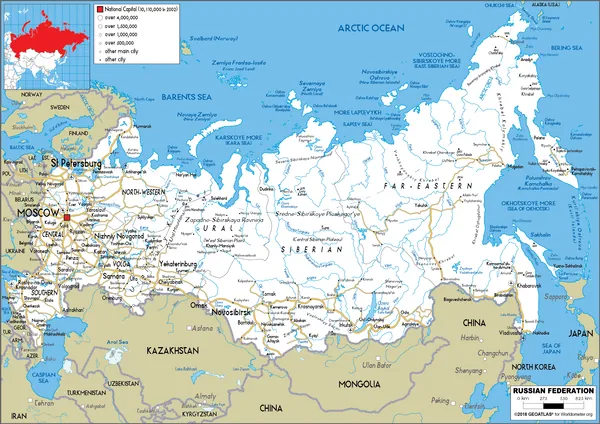 ROAD Map of Russia