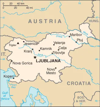 SIMPLE Map of Slovenia