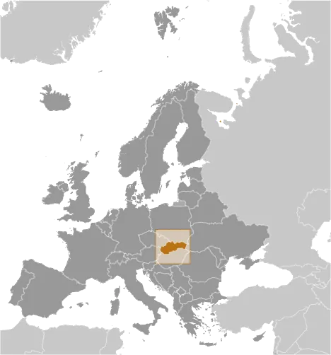 LOCATOR Map of Slovakia