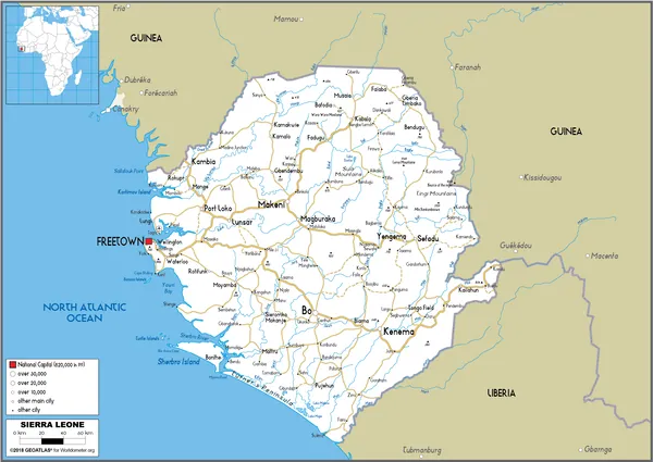 ROAD Map of Sierra Leone