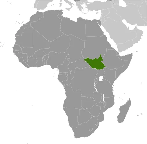 LOCATOR Map of South Sudan