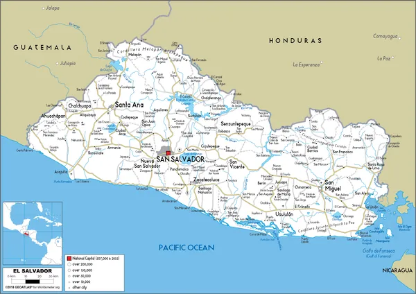 ROAD Map of El Salvador