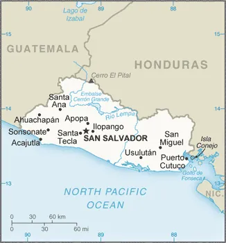 SIMPLE Map of El Salvador