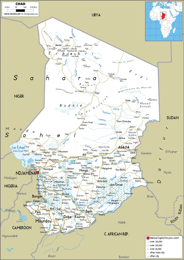 ROAD Map of Chad
