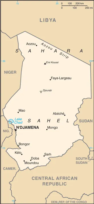 SIMPLE Map of Chad