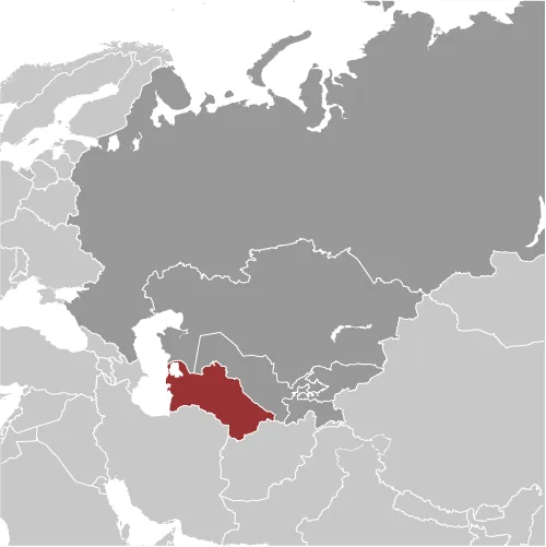 LOCATOR Map of Turkmenistan