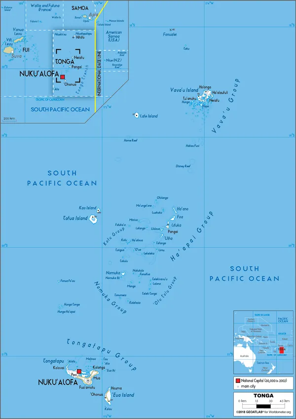 ROAD Map of Tonga