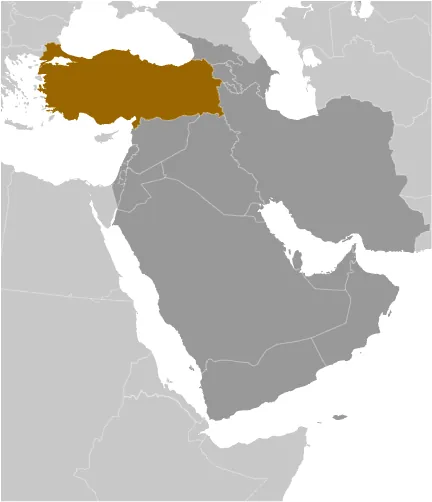 LOCATOR Map of Turkey