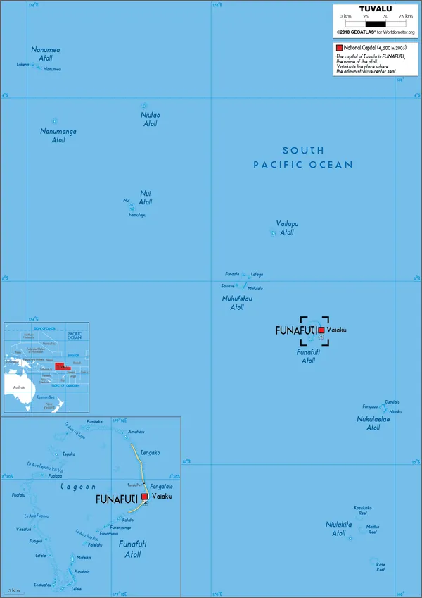ROAD Map of Tuvalu
