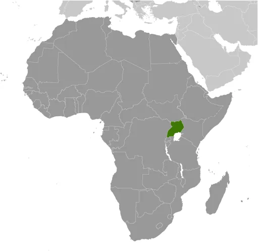 LOCATOR Map of Uganda