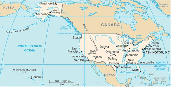 SIMPLE Map of the United States