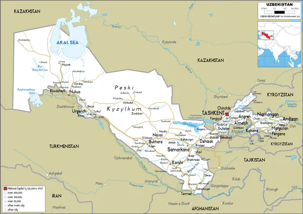 ROAD Map of Uzbekistan