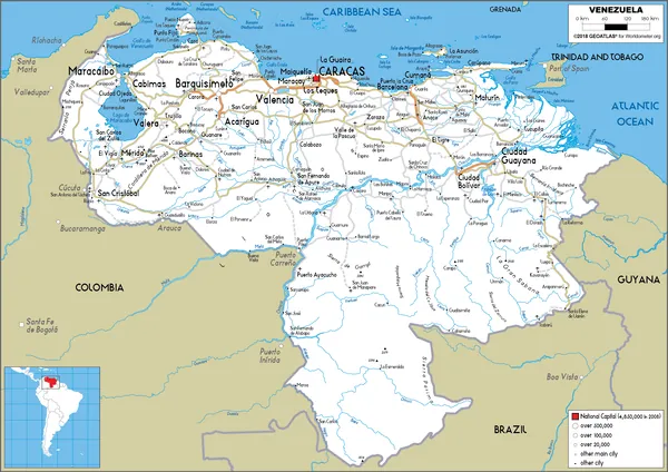 ROAD Map of Venezuela